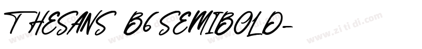 THESANS B6SEMIBOLD字体转换